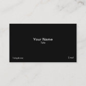 モダントレンディー白黒パターン 名刺 (裏面)