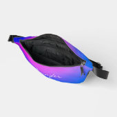 モダントレンディー紫からピンクの夕日の名前 ファニーパック (見開き)