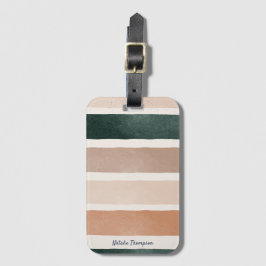 モダントレンディー絵を描デザイン自然ストライプ ラゲッジタグ