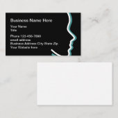 モダントレンディー美しいメンタルヘルス 名刺 (正面/裏面)