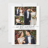 モダントレンディー脚本4写真得We 結婚した 案内状 (正面)