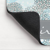 モダントレンディー花パーソナライズされた柄 マウスパッド (コーナー)