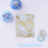 モダントレンディー金ゴールドグリッター大理石 チラシ (シングル)