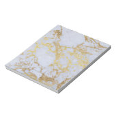 モダントレンディー金ゴールドグリッター大理石 ノートパッド (回転)