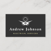 モダントレンディー電球電灯 名刺 (正面)