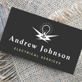 モダントレンディー電球電灯 名刺