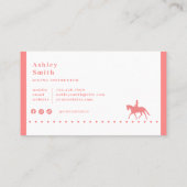 モダントレンディー馬調師名刺 名刺 (裏面)