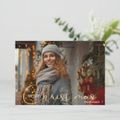 モダントレンディー1写真クリスマスカード シーズンカード (スタンド正面)