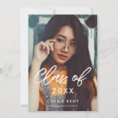 モダントレンディー2025年写真卒業 案内状 (正面)