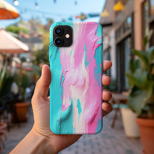 モダントレンディー3D油絵を描パステルNo. 1031 iPhone 13 Pro Maxケース