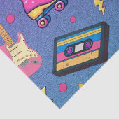 モダントレンディー80sスタイルかわいらしネオンピンクパープル 薄葉紙 (詳細)