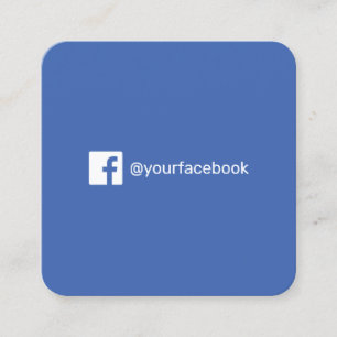 モダントレンディーFacebookソーシャルメディアシンプルロゴ コーリングカード