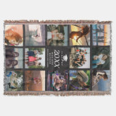 モダントレンディーInstagram大学院写真コラージュ スローブランケット (正面)