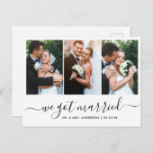 モダントレンディーScript We得結婚した3写真 ポストカード (正面/裏面)
