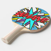 モダントレンディーWHAM漫画書カラフル 卓球ラケット (正面アングル)