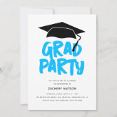 モダントレンディGRADパーティー卒業 招待状 (正面)