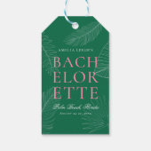 モダントロピカラフルックのパ離れームバチェロレッテ ギフトタグ (裏面)