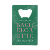 モダントロピカラフルックのパ離れームバチェロレッテ クレジットカード栓抜き (正面)