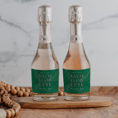 モダントロピカラフルックのパ離れームバチェロレッテ スパークリングワインラベル