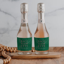 モダントロピカラフルックのパ離れームバチェロレッテ スパークリングワインラベル