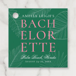 モダントロピカラフルックのパ離れームバチェロレッテ フェイバータグ