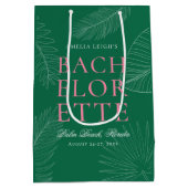 モダントロピカラフルックのパ離れームバチェロレッテ ミディアムペーパーバッグ (裏面)