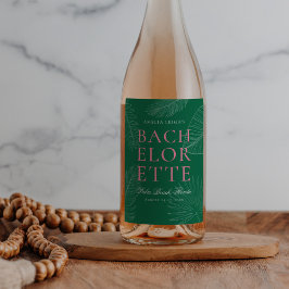 モダントロピカラフルックのパ離れームバチェロレッテ ワインラベル