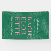 モダントロピカラフルックのパ離れームバチェロレッテ 横断幕 (横)