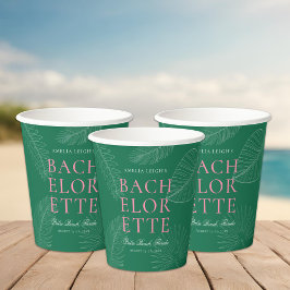 モダントロピカラフルックのパ離れームバチェロレッテ 紙コップ