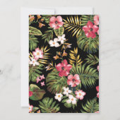 モダントロピカルウェディングアニバーサリーパーティー 招待状 (裏面)