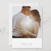 モダントロピカルウェディング招待状 モンステラの葉 招待状 (裏面)