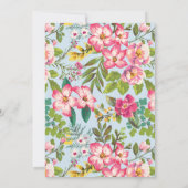 モダントロピカルウェディング ブライダルシャワー招待状 招待状 (裏面)