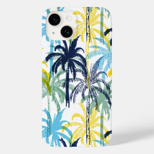 モダントロピカルパームツリーパターン Case-Mate iPhoneケース (裏面)