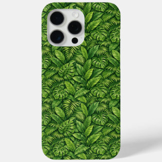 モダントロピカルリーフ シームレスパターン iPhone 15 PRO MAXケース