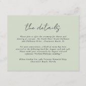 モダントロピッ結婚ク葉詳細 エンクロージャーカード (正面)