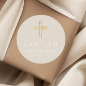 モダントープ宗教十字洗礼 ラウンドシール