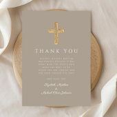 モダントープ・クロス・ボーイ・バプテスマ サンキューカード