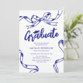 モダンドゥードルブルーボウ卒業パーティー 招待状 (スタンド正面)