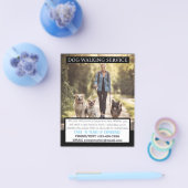 モダンドッグウォーカーペットシッター写真小規模企業 チラシ (シングル)