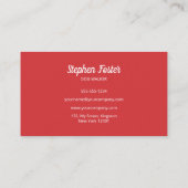 モダンドッグウォーカーペット着座犬歩くサービス 名刺 (裏面)