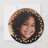 モダンドットフレームオーナメント金ゴールドティール(緑がかった色)2写真 シーズンカード (裏面)