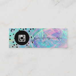 モダンドット、虹色のInstagramソーシャルメディア スキニー名刺