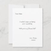 モダンドレス | ブライズメイド 招待状 (裏面)