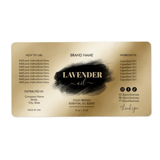 モダンドロッシンプルパーボトル製品ラベル ラベル (正面)