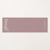 モダンナマステ名バラブラウン ヨガマット (正面(横))