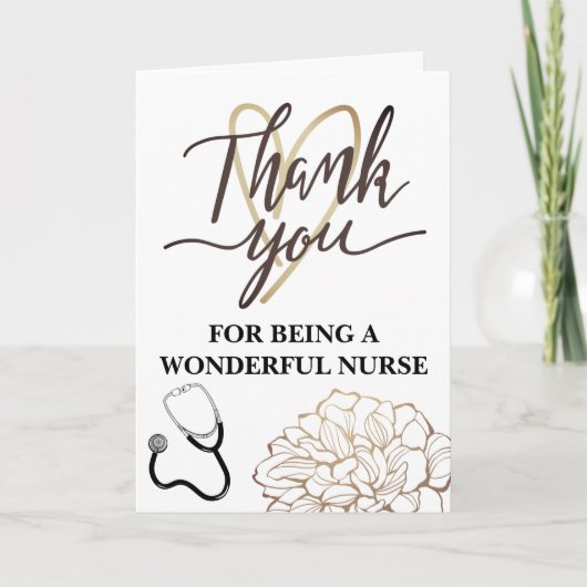 モダンナース  サンキューカード (正面)