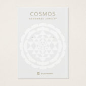 モダンニューエイジイヤリングジュエリー表示カード (正面)