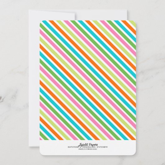 モダンニューカラフルイヤーズパーティの招待状 招待状 (裏面)