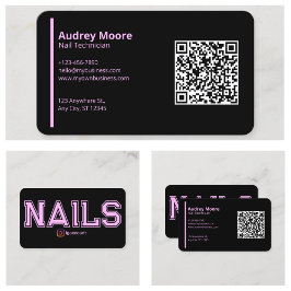 モダンネイリストテンプレート 名刺