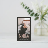 モダンネイリストネイルサロン写真 名刺 (スタンド正面)